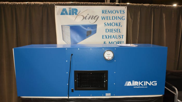 M-30 series air filtration unit from Air King filters particles out of the air and establish positive airflow patterns