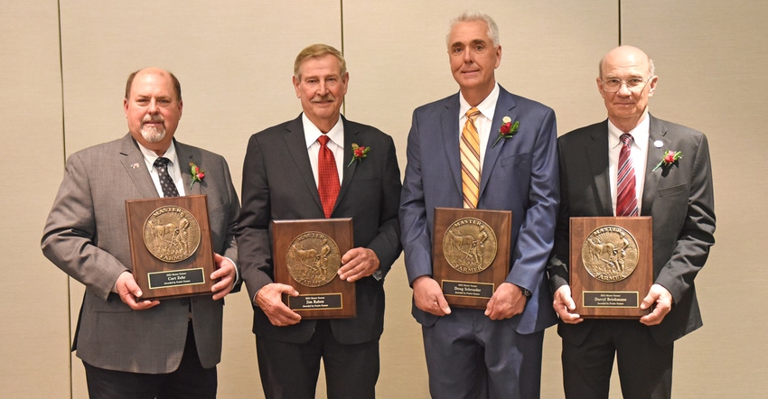 2022 Prairie Farmer Master Farmers Curt Zehr, Jim Raben, Doug Schroeder and Darryl Brinkmann 