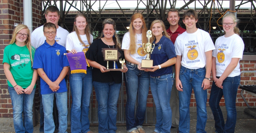 Officers and other members of AgriPower FFA Chapter