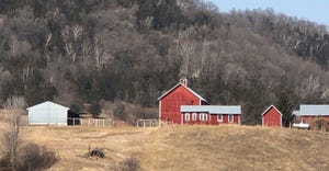 Rural Minnesota scene with barn