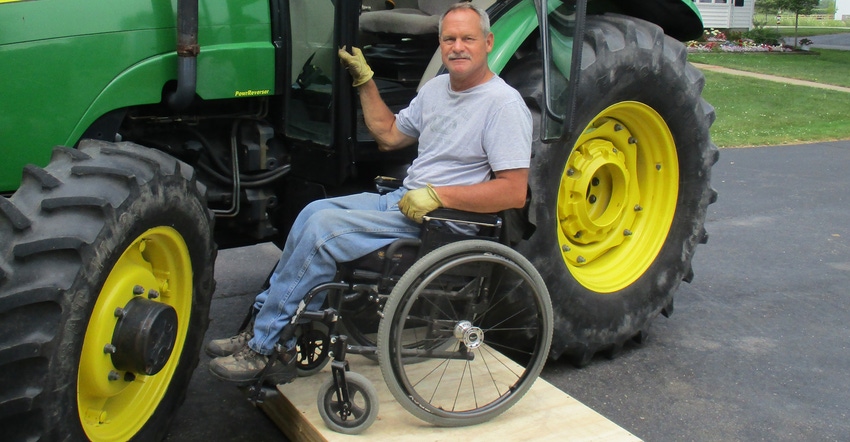 Farmer Doug Ver Hoeven is partnering with Michigan AgrAbility to use his farm and assistive technology tools to allow others 