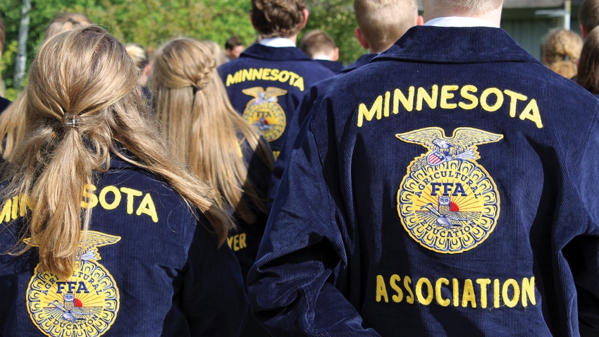 FFA students wearing FFA jackets 