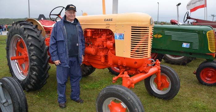 Mark Klawon, 69, of Minden City, says he loves tractors — especially Case tractors. He drove this 1956 Case 400 for the thi
