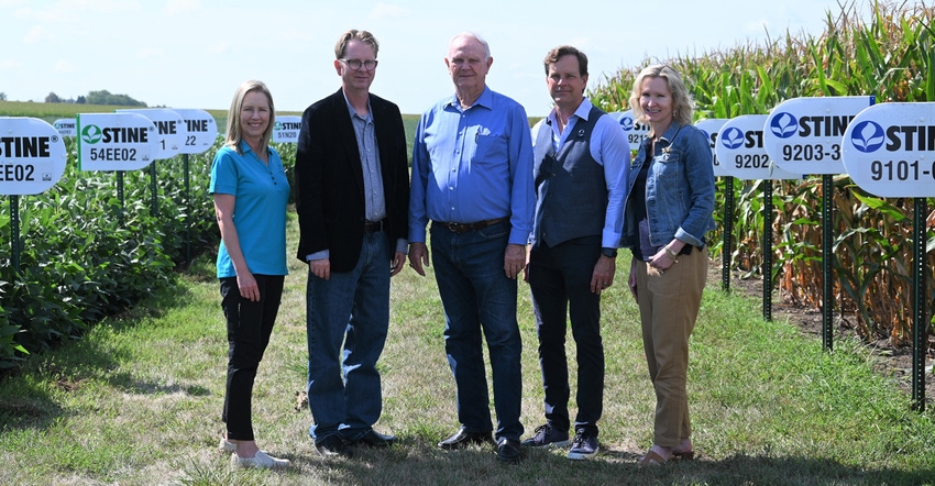 Lucinda Stine, Warren Stine, Harry Stine, Myron Stine and Brenda Stine-Reiher