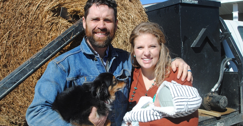 Haley Miles, her husband, Mark, and their young son, Bogue