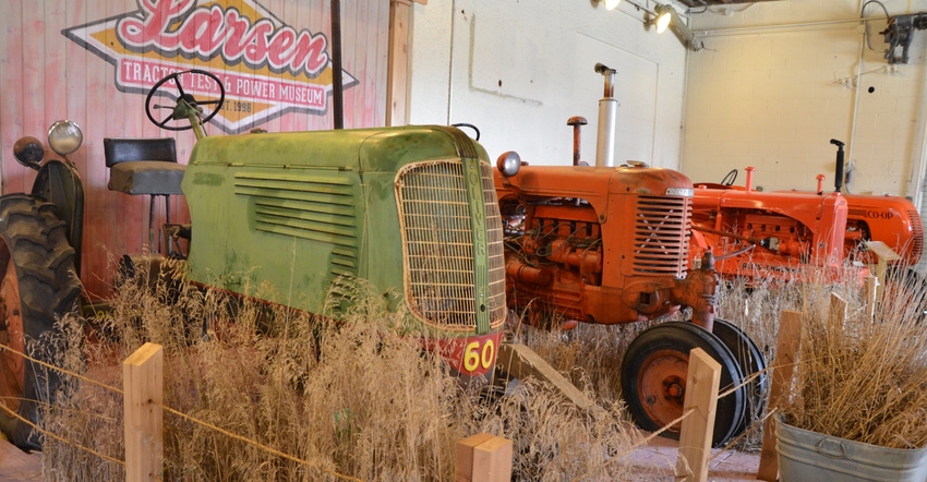 Tractors in the Larsen Tractor Test and Power Museum 