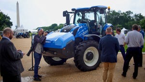 New Holland T6.180 on display in Washington, D.C.