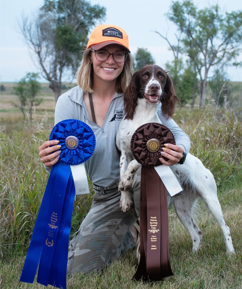 courtesy of Hannah Hayes, Prairie Fauna Kennels -
Hannah Hayes, owner of Prairie Fauna Kennels, trains hunting dogs. She shared her concerns about how this provision might impact her ability to continue her work.