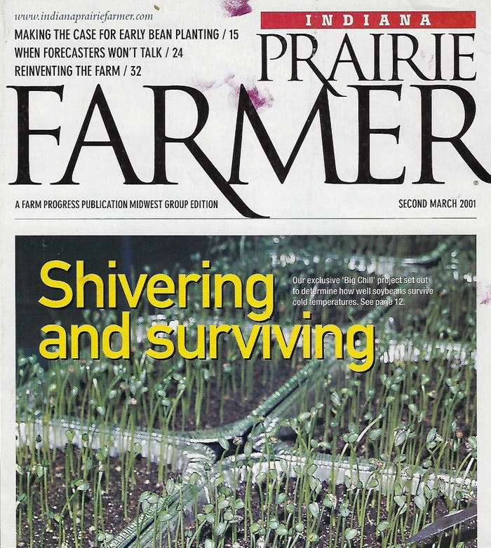 March 2001 Indiana Prairie Farmer cover
