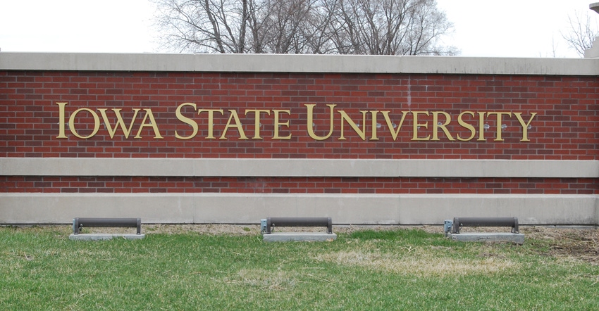 iowa state university brick sign