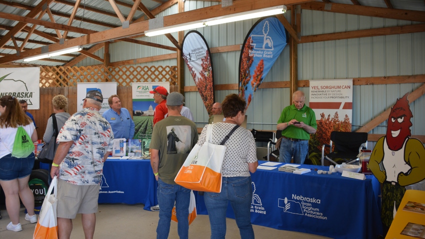 attendees at the HHD looking at commodity booths