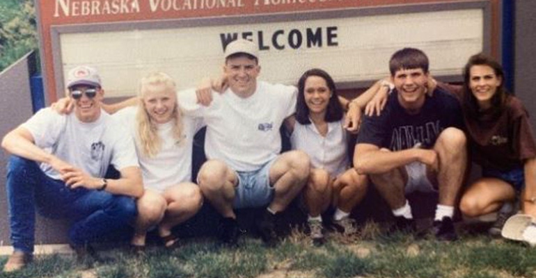 1995-96 FFA officers at leadership camp