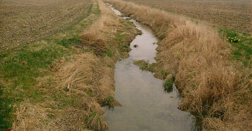 drainage ditch