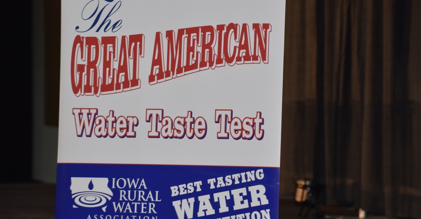 water taste test sign