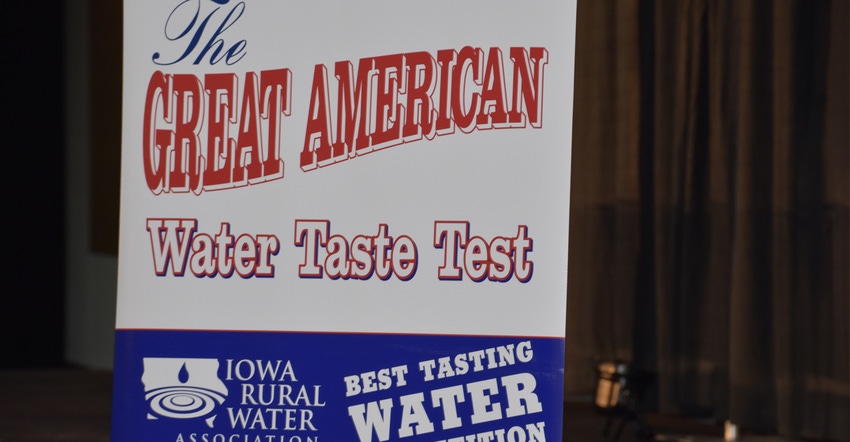 water taste test sign water taste test sign