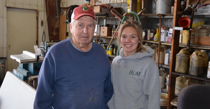 Harry Egnew and his great-granddaughter, Ashton Egnew