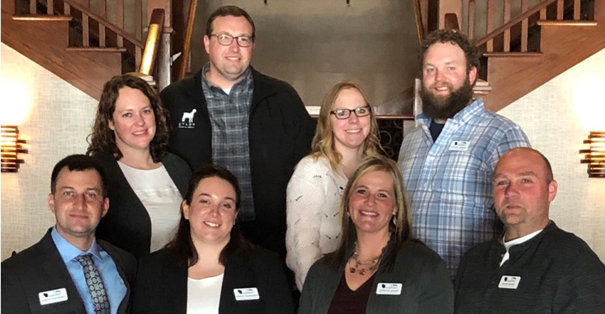 four couples that competed for the 2021 Wisconsin Outstanding Young Farmer award 