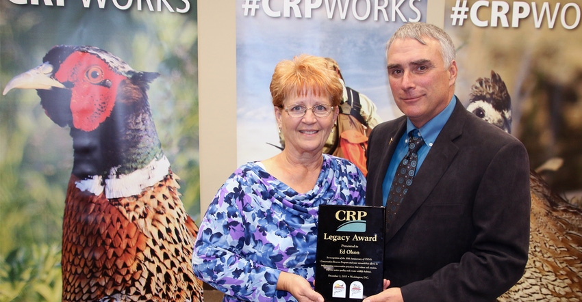  Ed and Leta Olson, the recipients of the 2020 Nebraska Leopold Conservation Award