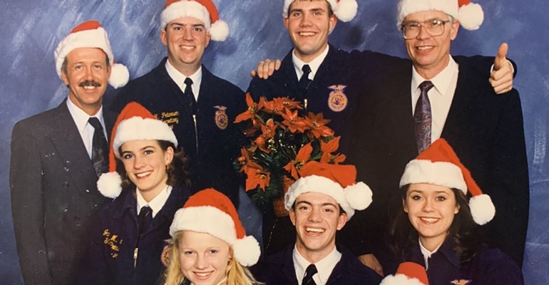 1995-96 FFA officers Christmas card