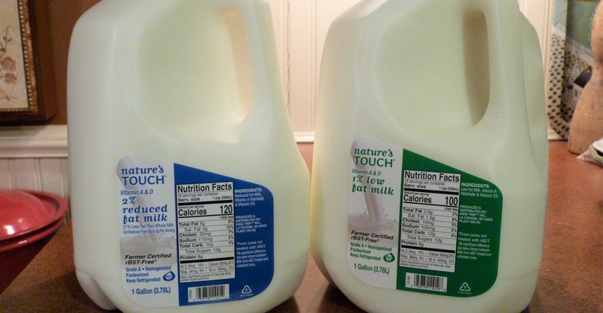 Two gallons of milk
