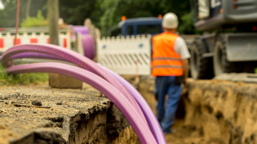 Installation of high-speed internet cable