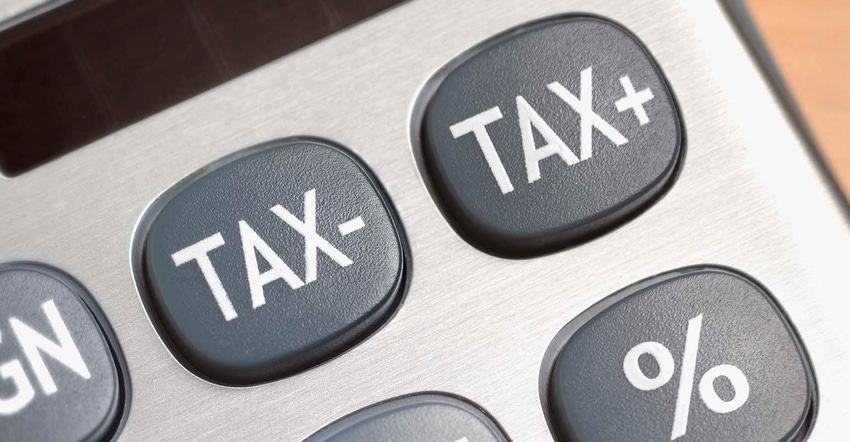 Tax- and Tax+ buttons on calculator