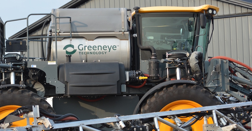 Greeneye technology high clearance sprayer Greeneye technology high clearance sprayer