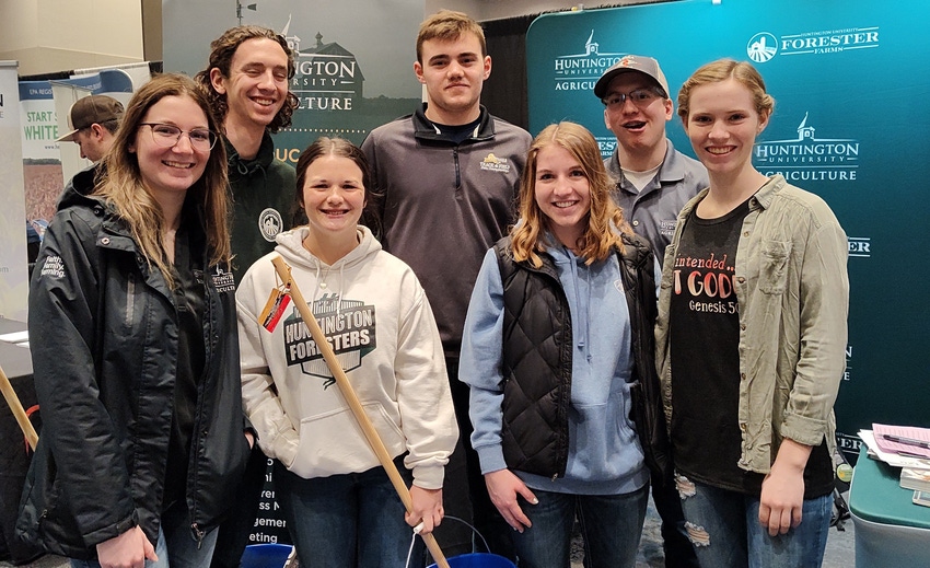 college visit at farm show