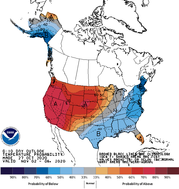 6-10 day. outlook temperature probability
