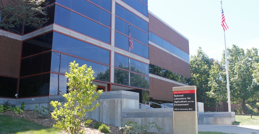 The ARS National Laboratory for Ag and the Environment building at ISU 