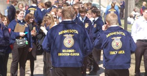 students in Minnesota FFA jackets