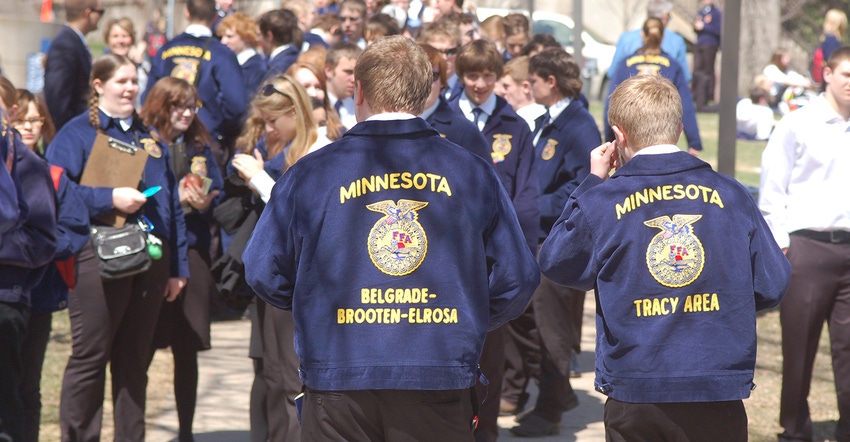 students in Minnesota FFA jackets students in Minnesota FFA jackets