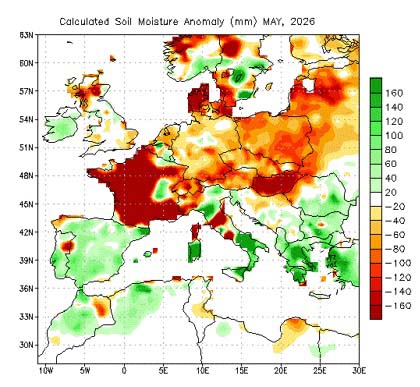 Europe soil moisture