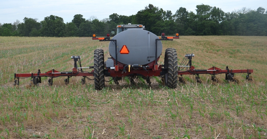 sprayer in field