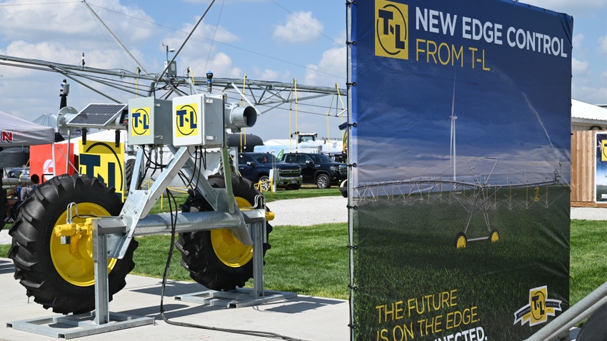 The Edge Controller from T-L Irrigation, based in Hastings, Neb., offer growers the ability to control their center pivot from their smartphone