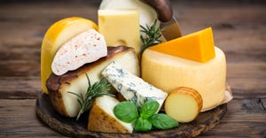 cheese assortment display