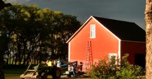 remodel granary painted red