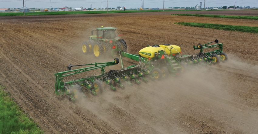 corn being planted