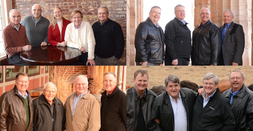 collage of past Prairie Farmer Master Farmer recipients 