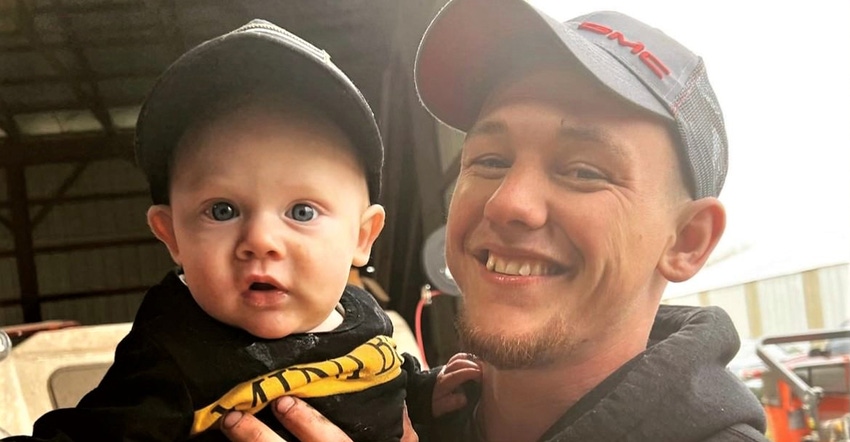 Tyler Malkin with son Tucker