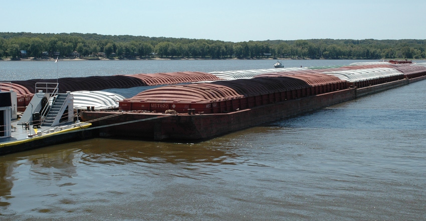 barges in water