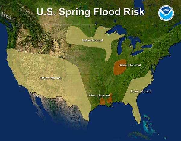 Spring Flood Raphicg Spring flooding risk isolated this year | Farm Progress