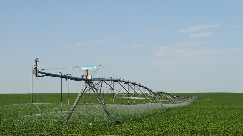  Irrigation equipment in field