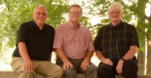 2021 Prairie Farmer Master Farmers Kent Hodel (left), Paul Taylor and Kenneth Hartman Jr.