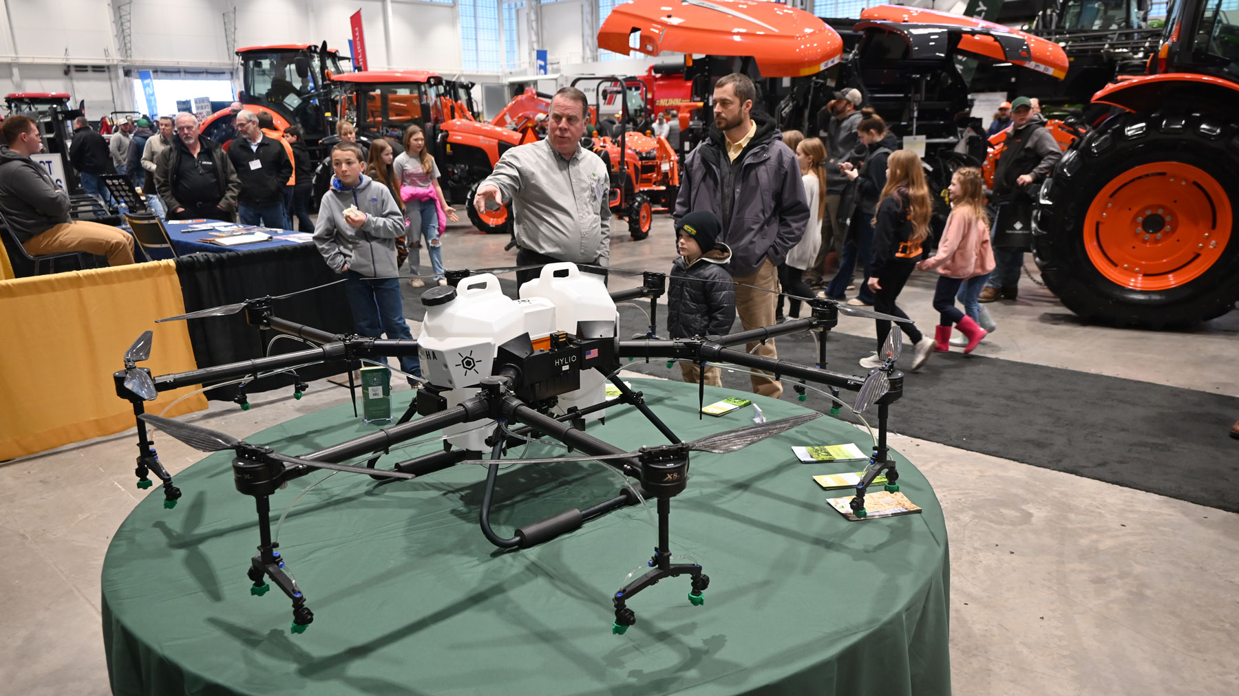 A spray drone, one of last year’s new products at the New York Farm Show