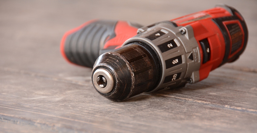 power drill upclose