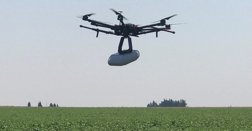 drone flying above field drone flying above field