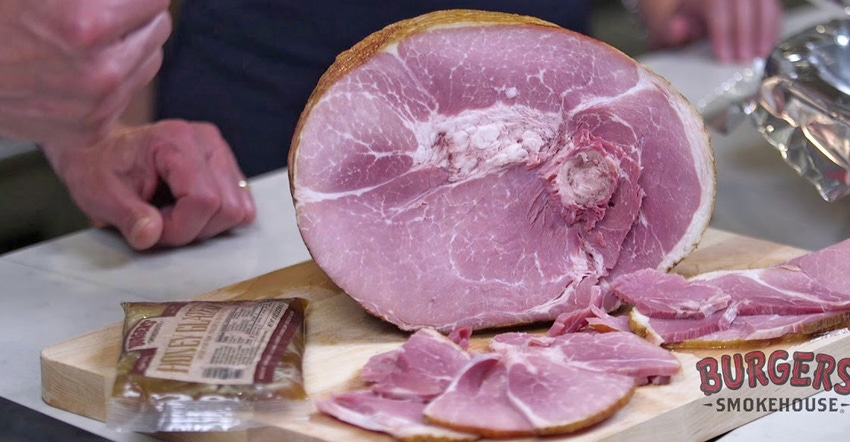 a cured ham