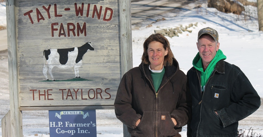 Sheryl and Glenn Taylor, owners of Tayl-Wind Farms in Cassville, N.Y.