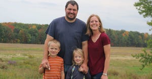 John and Melissa Eron with children Jack, 6, and Nora, 4